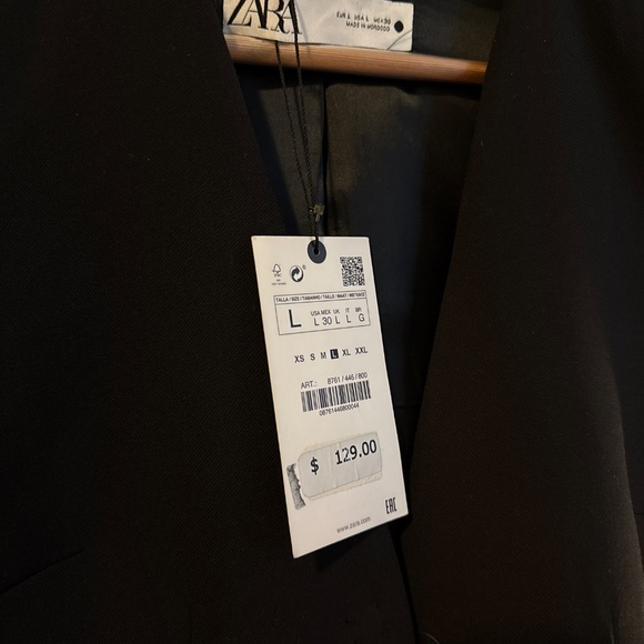 NWT Zara Tailored Blazer L - Picture 2 of 5